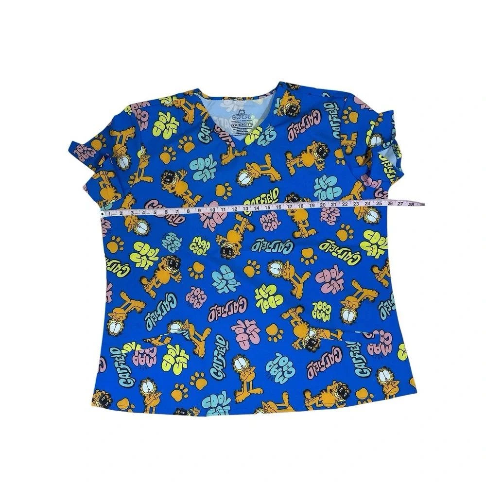 Garfield & Odie by PAWS SCRUB TOP 3X LIGHTWEIGHT NEW!!!
